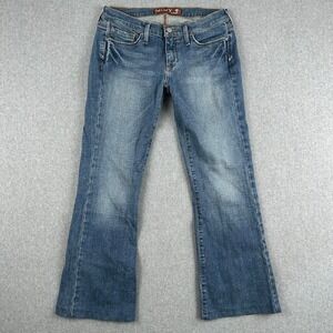 Hint Jeans Womens Size 7 Blue Denim Bootcut Medium Wash Jeans Low Rise Rodeo